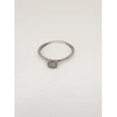 Inel Din Aur Cu Diamante Proba 375 0,90 gr