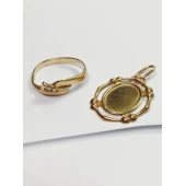 Inel + Pandativ Din Aur Proba 585* 2,47 gr