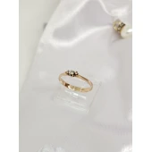 Inel din Aur cu Diamant Proba 585* 1.14 gr
