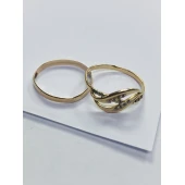 Inel și Verigheta din Aur Proba 585* 1.41 gr