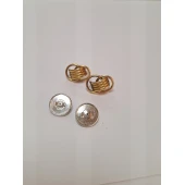 Cercei din aur proba 750* 4.63 grame