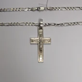 Lanț cu cruce din argint Proba 925* 14,49 gr