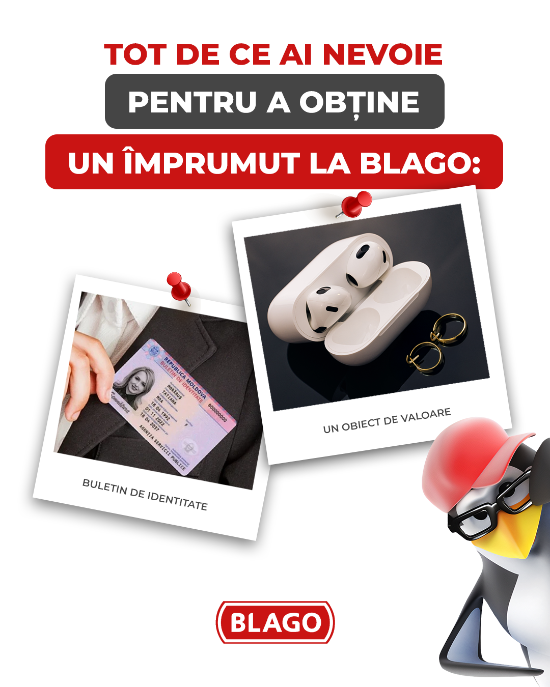 Simplu: buletin, obiect de valoare și primești bani