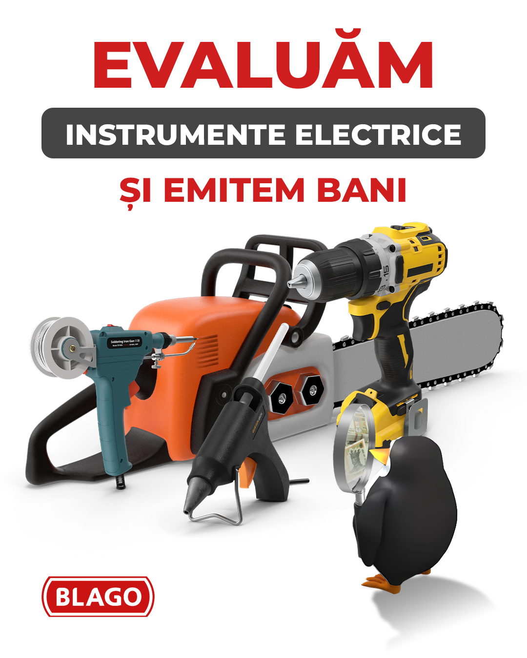 Evaluăm scule electrice și plătim imediat