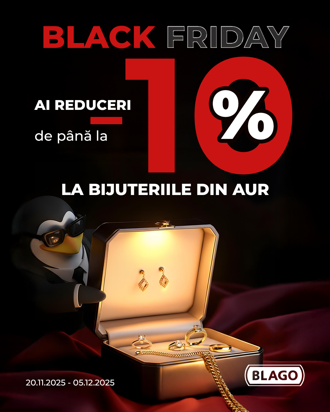 Aurul strălucește mai tare de Black Friday!